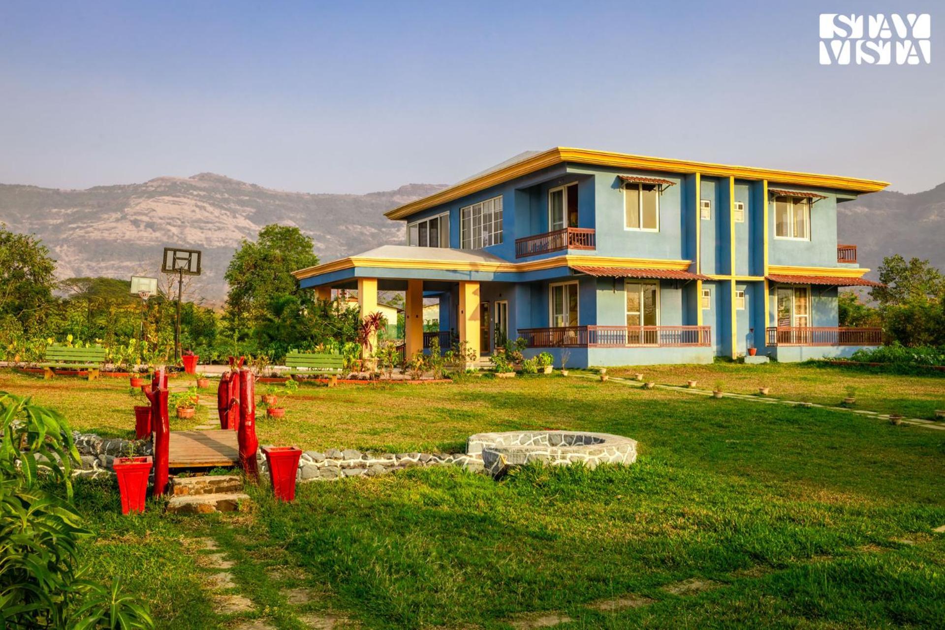 Stayvista'S Hillside Meadows - Mountainside Retreat With Farm View, Pool & Deck, Lawn & Gazebo Chinchavli Eksteriør bilde
